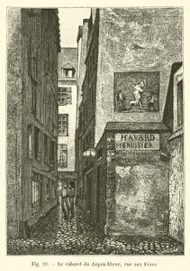 A fehér nyúl kabaré, rue aux Feves alkotó: French School