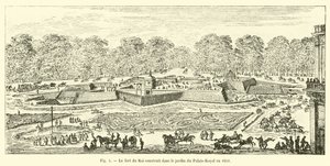 A Fort du Roi a Palais-Royal kertjében épült 1651-ben alkotó: French School