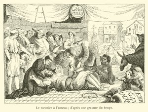 A molnáré a gyűrű; egy korabeli metszetről alkotó: French School