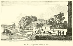 A Quai des Tuileries 1650-ben alkotó: French School