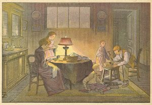 Le Recommmodage (színes litho) alkotó: French School