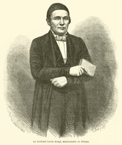 Lewis Krapf tiszteletes, afrikai misszionárius (metszet) alkotó: French School