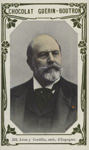 Leon y Castillo, dEspagne nagykövet (színes fotó) alkotó: French School