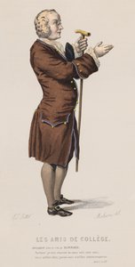 Les Amis De College, I. felvonás, Sc XV (színes metszet) alkotó: French School