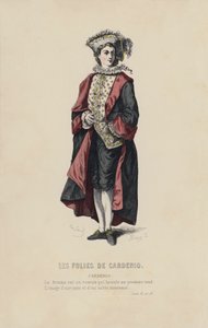 Les Folies De Cardenio, Cardenio (színes metszet) alkotó: French School