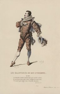 Az Ossonne herceg galantériái, a herceg (színes metszet) alkotó: French School