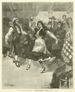 A spanyol Gitanók (metszet) alkotó: French School