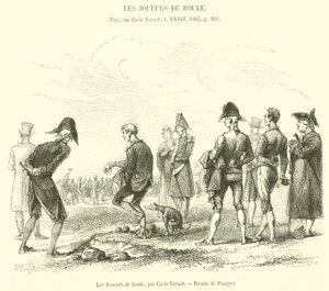 The Ball Players (metszet) alkotó: French School