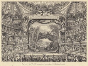 A mókás fajták 1789-ben, ma Theatre-Francais (metszet) alkotó: French School