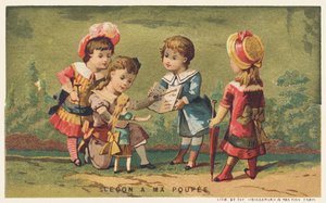 Lecke a babámnak, 19. század vége (kromo) alkotó: French School