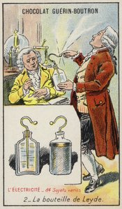 Leyden Jar (chromolitho) alkotó: French School