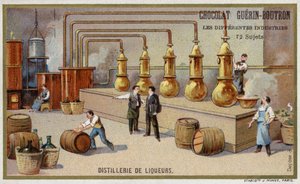 Alkohollepárló (chromolitho) alkotó: French School