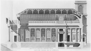 A párizsi Saint-Philippe-du-Roule templom hosszanti keresztmetszete alkotó: French School