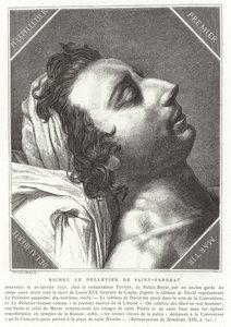 Louis-Michel le Peletier, Saint-Fargeau márki, francia forradalmi politikus, 1793 alkotó: French School