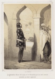 IX. Lajos francia az egyiptomiak fogságában alkotó: French School