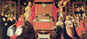 XIII. Lajos (1601-43) Ausztriai Anna (1601-66) Spanyolország Infanta és Gaston de France (1608-60) Orléans hercege a szentség előtt alkotó: French School