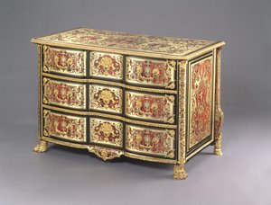 Louis XIV Boulle Commode, 1700 körül (teknősbékahéj, sárgaréz és ormolu) (lásd még: 220158)