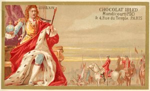 XIV. Lajos francia (chromolitho) alkotó: French School
