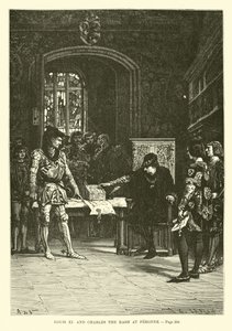 XI. Lajos és Kiütéses Károly Peronne-ban alkotó: French School