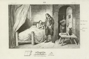 XVII. Lajos francia, beteg és bebörtönzött, 1795 alkotó: French School