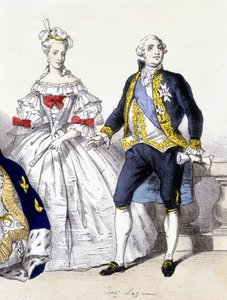 XVI. Lajos és Marie Antoinette – „A francia monarchia nyomatokban” alkotó: French School
