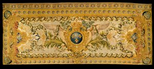 XV. Lajos-bútorok: a versailles-i királyi kápolna tribünjének szőnyege. A Chaillot-i manufaktúra készítette. 1759 Versailles, a kastély múzeuma. alkotó: French School