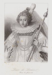 Lotharingiai Louise, III. Henrik francia királynő hitvese (metszet) alkotó: French School
