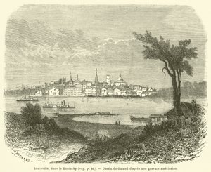 Louisville, Kentucky (metszet) alkotó: French School