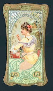 Lulu reklámkártya, francia alkotó: French School