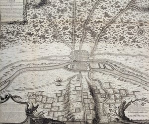 Lutétia vagy Párizs második terve a 4. és 5. században, 1722 alkotó: French School