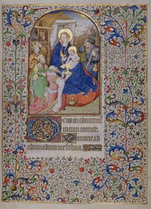 MS.McClean.81.f68r A mágusok imádása, francia Horae alkotó: French School