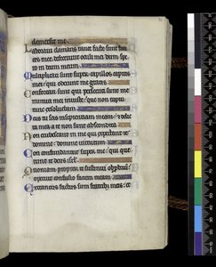 MS 300 f.71r, a francia Izabella zsoltárából és óráiból, Párizs, 1265–1270 körül (toll, tinta és tempera pergamenen) alkotó: French School