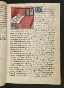 MS Hunter 252 018r oldal a száz új hírből, c.1461-62 alkotó: French School