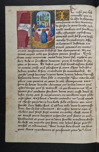 MS Hunter 252 042v oldal a száz új hírből, c.1461-62 alkotó: French School