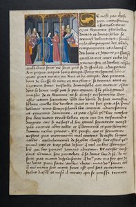MS Hunter 252 062v oldal a száz új hírből, c.1461-62 alkotó: French School