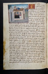MS Hunter 252 097v oldal a száz új hírből, c.1461-62 alkotó: French School