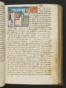 MS Hunter 252 101r oldal a száz új hírből, c.1461-62 alkotó: French School