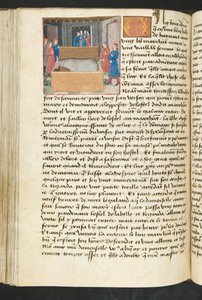 MS Hunter 252 134v oldal Cent Nouvelles Nouvelles, 1461-62 körül alkotó: French School