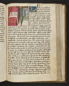 MS Hunter 252 163r oldal a száz új hírből, c.1461-62 alkotó: French School