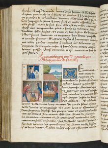 MS Hunter 252 175v oldal a száz új hírből, c.1461-62 alkotó: French School