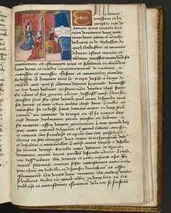 MS Hunter 252 197r oldal a száz új hírből, c.1461-62 alkotó: French School