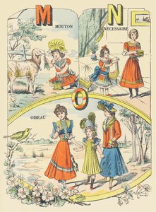 M N O: birka, szükségszerű, madár alkotó: French School