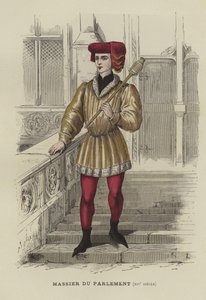 A párizsi parlament buzogánytartója, 14. század alkotó: French School