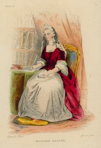 Madame Dacier (színes metszet) alkotó: French School