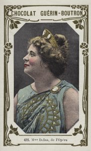 Madame Delna, az lOperából (színes fotó) alkotó: French School