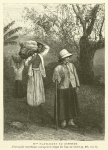 Madame Hlawaczek Au Zambese (metszet) alkotó: French School