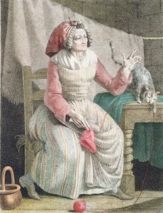 Madame Sans Culotte, 1789 körül alkotó: French School