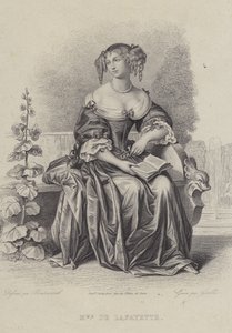 Madame de Lafayette, francia szerző (metszet) alkotó: French School