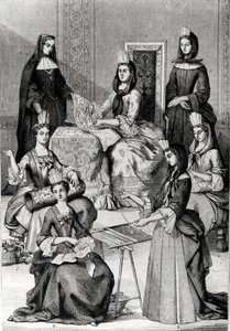 Madame de Maintenon és a Ladies in Waiting alkotó: French School