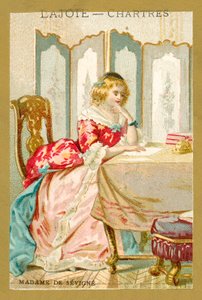 Madame de Sevigne francia író (chromolitho) alkotó: French School